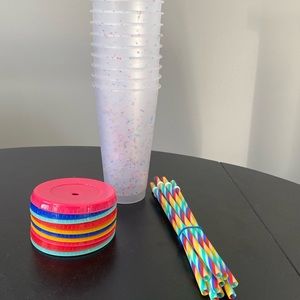 24 oz. Confetti Cold Cups- set of 10